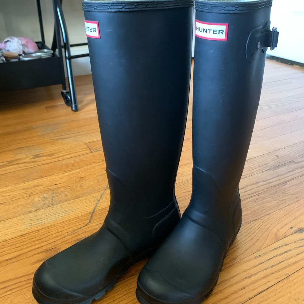 Womens Dark Navy Blue Hunter Boots